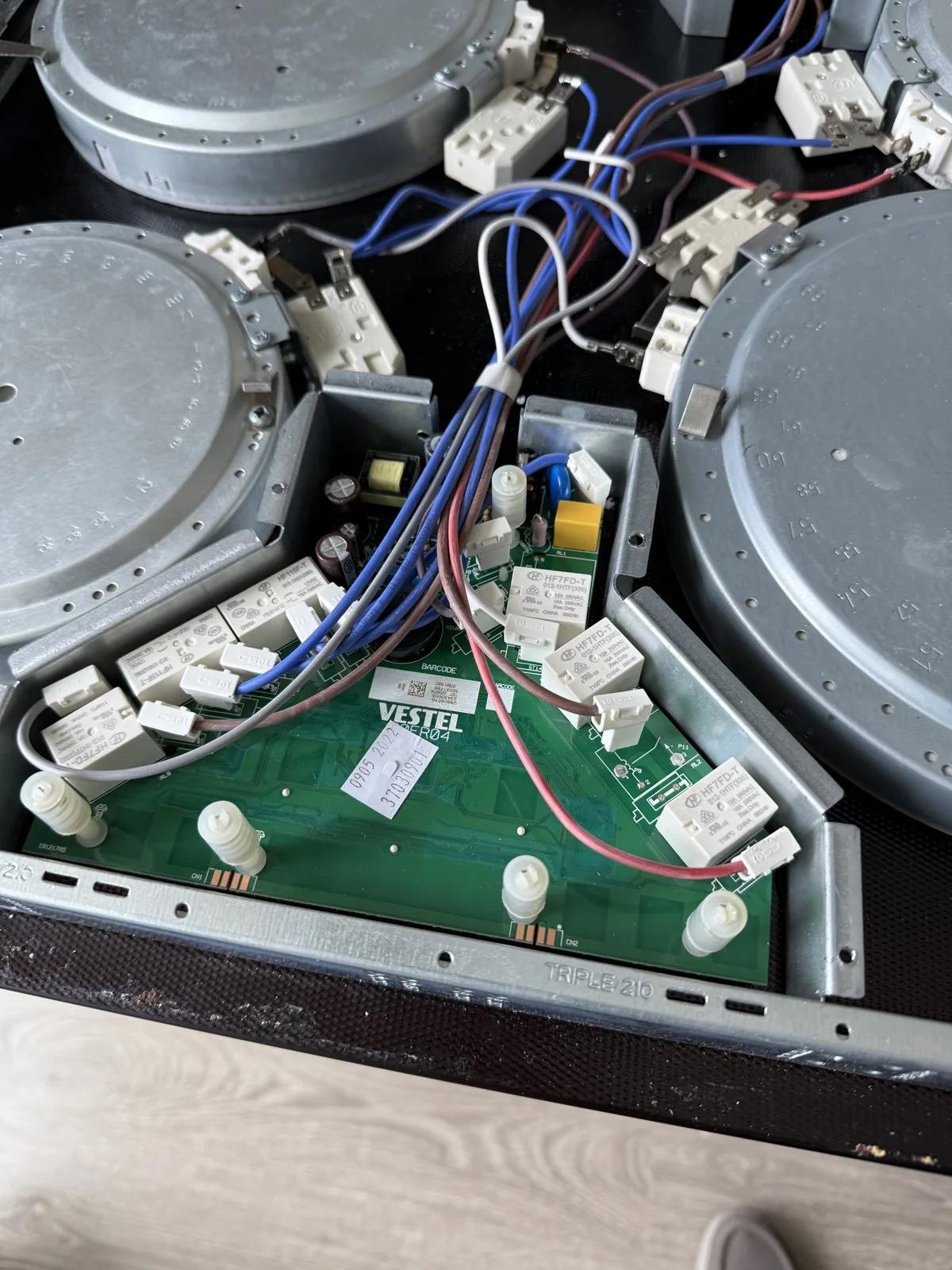 Cooktop burner element wiring repair