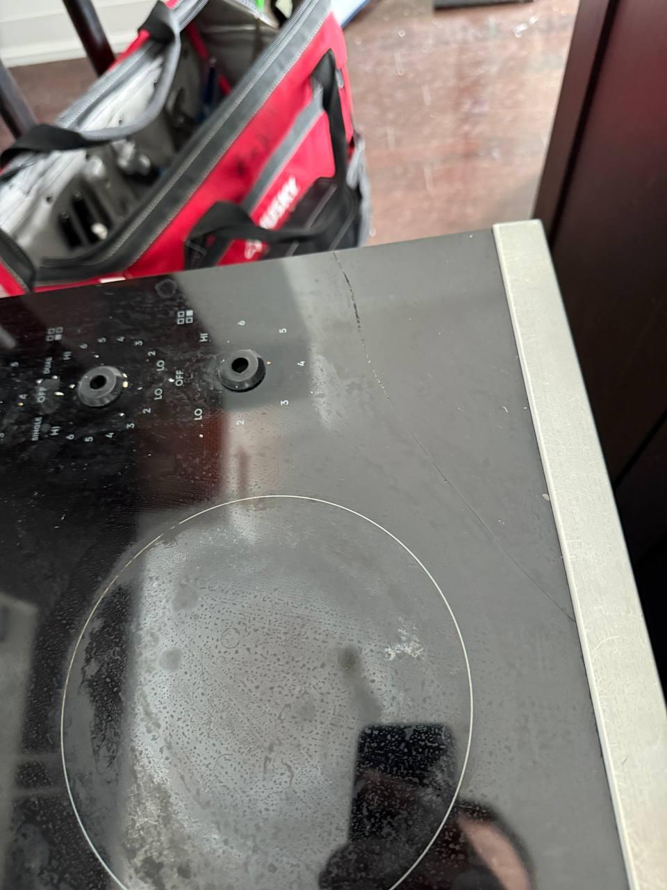 Built-in cooktop setup