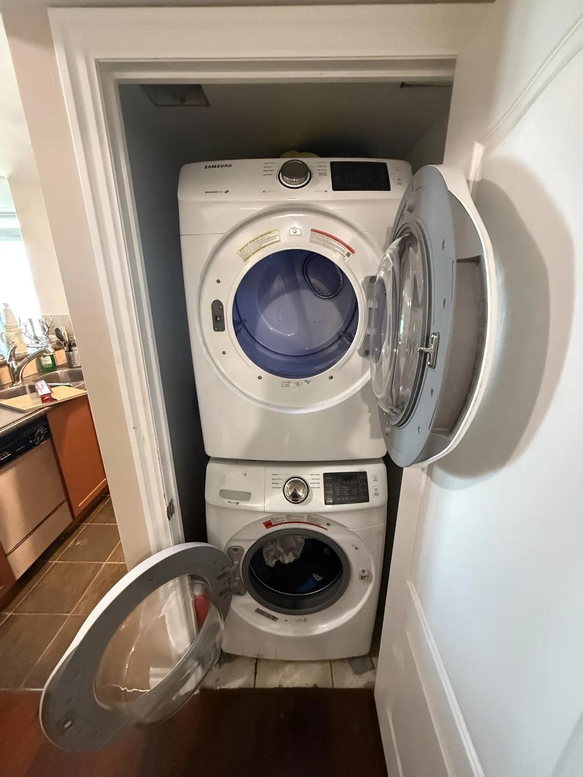 Samsung stacked washer and dryer repair