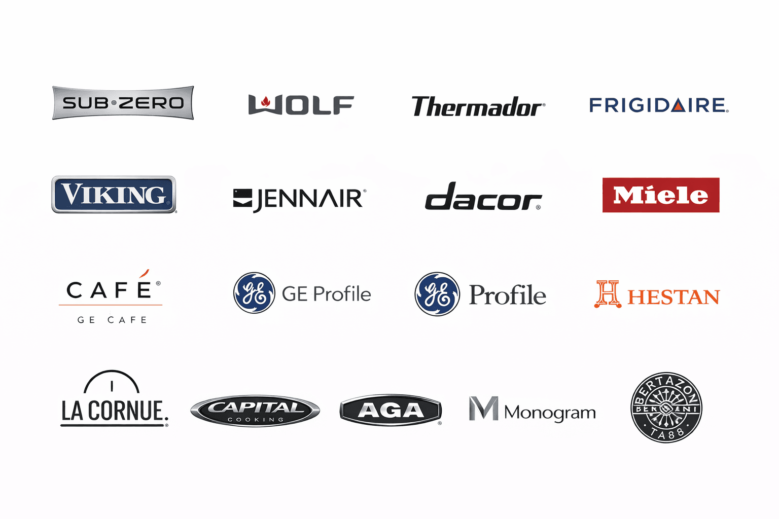 Premium & High-End Brands appliance brands we repair